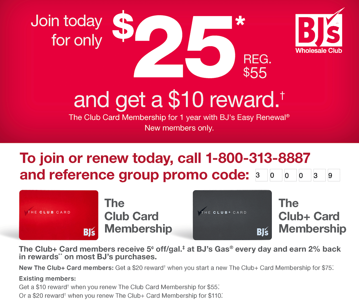 Enroll for BJ’s Wholesale discount program anytime of year